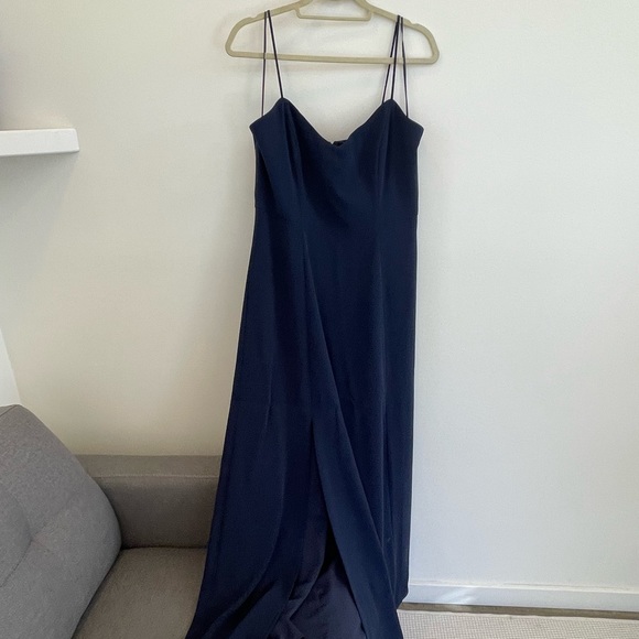 J Crew Drapey Spaghetti-strap Dress with Side-slit sz12 NWT - Picture 6 of 7